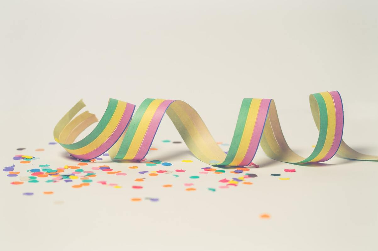 конфетти, 3д, 3d