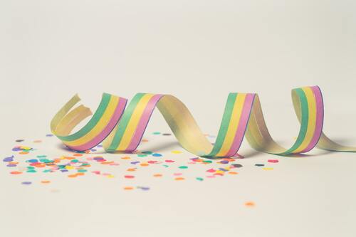 конфетти, 3д, 3d