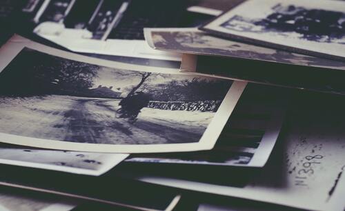 фотографии, ретро, семейный альбом, черно белые