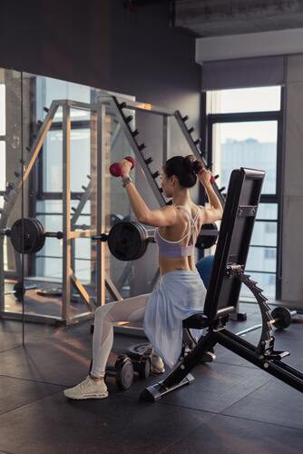 спорт, фитнес, спортивный зал, девушки