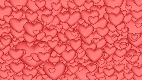 фон, серце, розовые, love