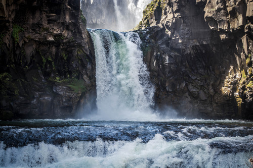 водопад, вода, природа, камни