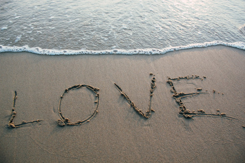 песок, море, пляж, love